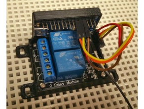 2-Kanal-relais-optional arduino nano - Elektronik relais relais-platine montieren 3d print model - Mito3D