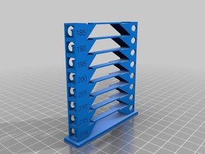 Temperatur-Turm Formen 3d-Druck-tests die Kalibrierung filament Temperatur tower Turm 3d print model - Mito3D
