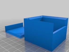ringbox 5x5x4cm v2 La impresión en 3d anillo de compromiso caja joyería la 3d print model - Mito3D