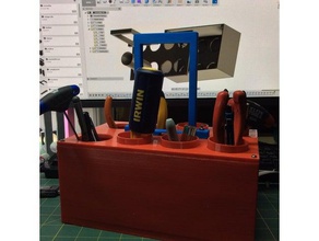 tool caddy large box holders & boxes tools holder 3d print model - Mito3D