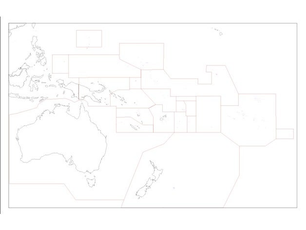 montessori puzzle map oceania continent laser cutting learning 3D print model - Mito3D