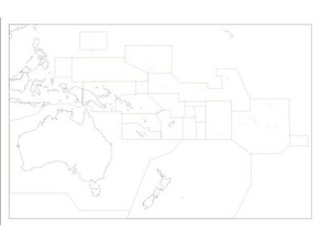 montessori puzzle mappa oceania, il continente di taglio laser apprendimento 3d print model - Mito3D