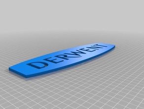 derwent logo signs & logos 3d print model - Mito3D