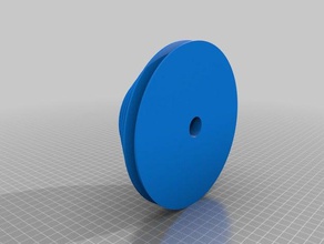 v belt pulleys parts pulley v-belt 3d print model - Mito3D