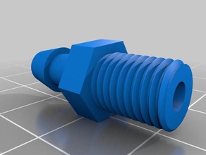 barbed fuel inlet replacement parts 3d print model - Mito3D