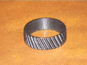 engrenagem helicoidal anel de casamento jóias 3d print model - Mito3D
