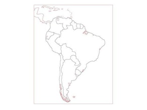 montessori puzzle map south america laser cutting learning geography lasercut 3d print model - Mito3D