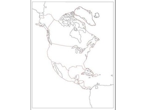 montessori quebra-cabeça do mapa da américa norte corte a laser de aprendizagem geografia o 3d print model - Mito3D