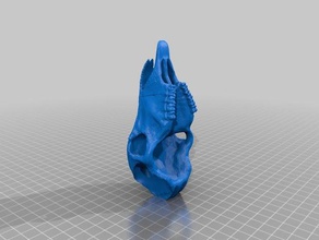 ram skull repaired sculptures 3d print model - Mito3D