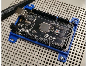 arduino mega 2560 devido suporte de montagem proto-escudo compatível eletrônica due protoshield 3d print model - Mito3D