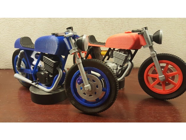 cafe racer twin moto des véhicules flotteur la bsa café chopper honda de norton suzuki le triomphe lits jumeaux yamaha 3D print model - Mito3D