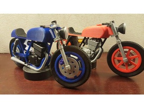 cafe racer twin motorcycle vehicles bobber bsa chopper honda motorbike norton suzuki triumph yamaha 3d print model - Mito3D
