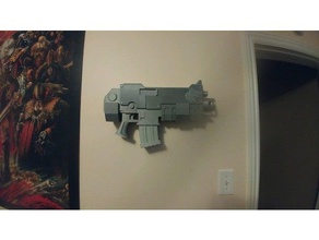 wall mount bolt rifle toys & games 40k bolter marine space spacemarine warhammer warhammer40k 3d print model - Mito3D