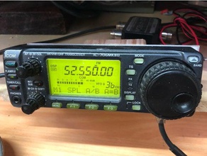 ic-706mkiig face mount electronics ham-radio icom 3d print model - Mito3D