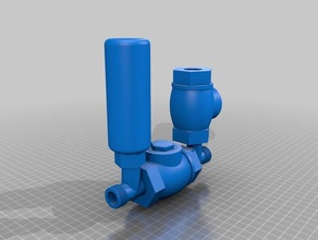 ram water pump engineering valve 3d print model - Mito3D