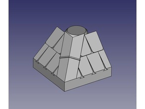 tejados exinwest 45 grados juguetes de construcción exin castillos 3d print model - Mito3D