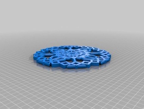 fiocco di neve-blockscad 3 arredamento blockscadsnowflake 3d print model - Mito3D