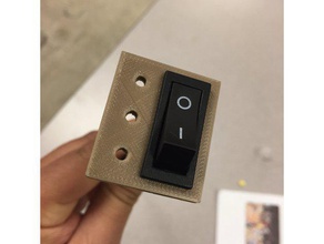 rev interruptor de alimentación montaje repuesto Impresora 3d las piezas 3d print model - Mito3D