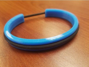 legame dei capelli braccialetto bracciali 3d print model - Mito3D