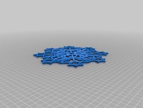 floco de neve-blockscad 5 decoração blockscadsnowflake 3d print model - Mito3D