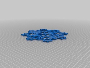 fiocco di neve-blockscad 6 arredamento blockscadsnowflake 3d print model - Mito3D
