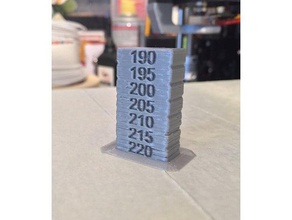 temperature calibration tower pla 3d printing tests anet a8 test temp tianse 3d print model - Mito3D