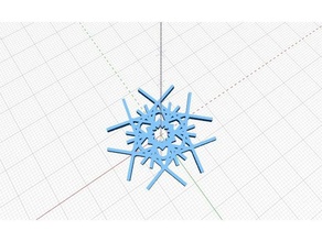 mystique flocon de neige L'impression 3d blockscadsnowflake leutenegger 3d print model - Mito3D