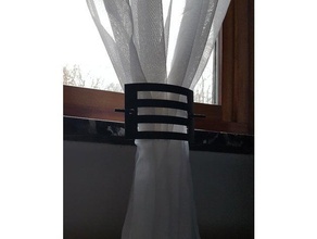 curtain holder tieback decor rod 3d print model - Mito3D