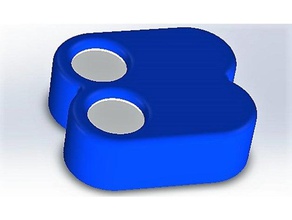 double amazon dash button case containers amazondash amazondashbutton dual holder two 3d print model - Mito3D