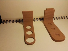 quad toothbrush holder - 2 pieces bathroom 3d print model - Mito3D