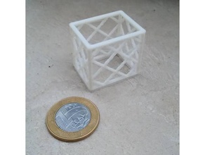retraction bridging test 3d printing tests lattice truss 3d print model - Mito3D
