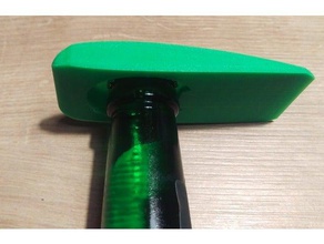 airfoil shaped bottle opener naca2412 cessna household flaschen ffner naca tragfl che 3d print model - Mito3D