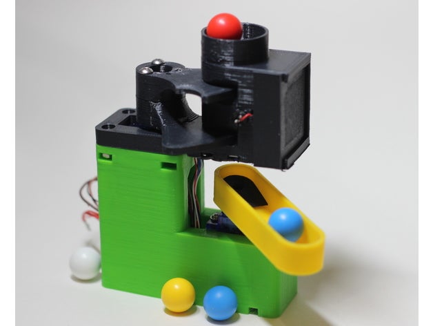marmi del selezionatore di colore giocattoli meccanici arduino palla macchina sorter 3D print model - Mito3D
