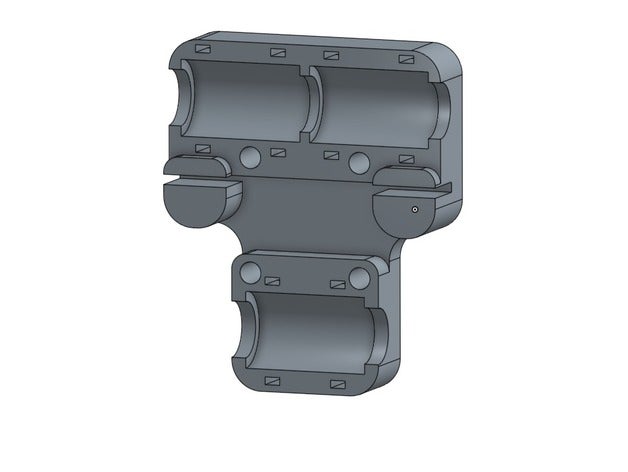 x-Schlitten kleiner Abstand zwischen den lagern 3d-Drucker Teile Linearlager prusa i3 glatt glatter glatte Stange 3D print model - Mito3D