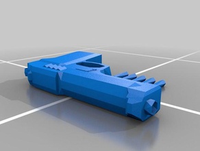 polygun - bajo-poly pistola de balas la impresión en 3d 3d print model - Mito3D