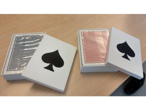 giocare scatola di carta i contenitori box ponte bridgecards cardbox carte contenitore doppia estrusione multimateriale playingcards il poker pokercards 3d print model - Mito3D
