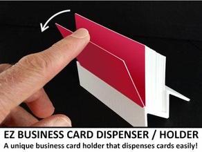 bsiness card dispenser holder office box business container convenient designer easy father fathers day gift home household novelty practical present solution unique work 3d print model - Mito3D