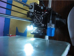 support pour 3 led 5mm + switch 3d printing anet a8 upgrade extruder leds light 3d print model - Mito3D