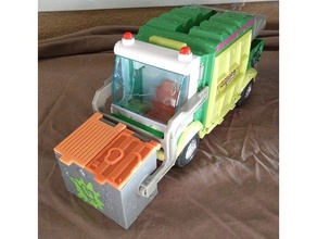 grossery gang muck chuck garbage truck dumpster lid toy & game accessories 3d print model - Mito3D