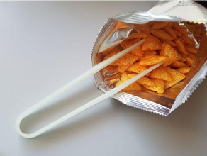 patatine pinze cucina & sala da pranzo chip patata fritta snack le molle 3d print model - Mito3D