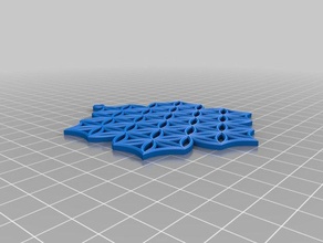 cool snowflake can work coaster ornament throwing star art blockscadsnowflake 3d print model - Mito3D