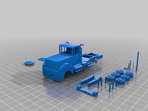 semi camion L'impression 3d 3d print model - Mito3D