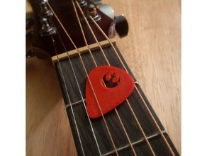 rebel alliance guitar pick music star wars 3d print model - Mito3D
