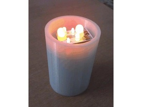flickering flame candle electronics 3d print model - Mito3D