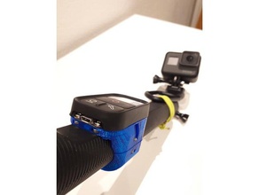 gopro remote control mount el grande extension pole camera 3d print model - Mito3D