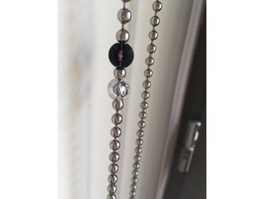 chaîne de perles d'arrêt la balle 4,3 mm ménage talon les stores le rideau 3d print model - Mito3D
