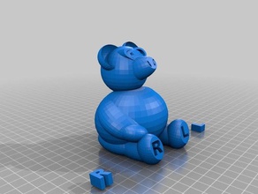 teddy 3d baskı 3d print model - Mito3D