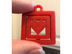 broken heart pendant jewelry valentines day 3d print model - Mito3D