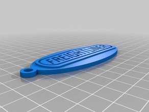frieghtliner keychain tag keychains 3d print model - Mito3D