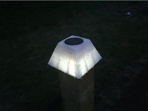 outdoor-post-Lampe outdoor & Garten Zaun Lampe Licht post solar 3d print model - Mito3D